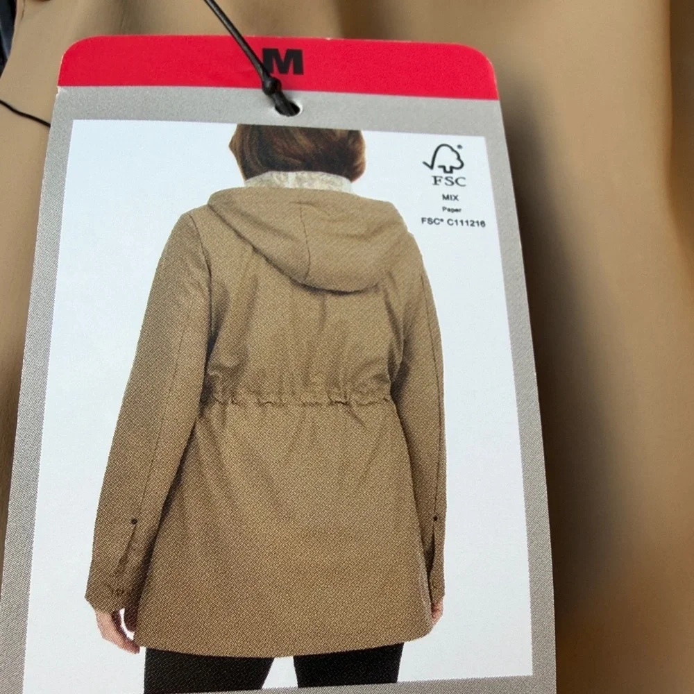 Hunter Women's Beige Utility Jacket Water Resistant M NWt